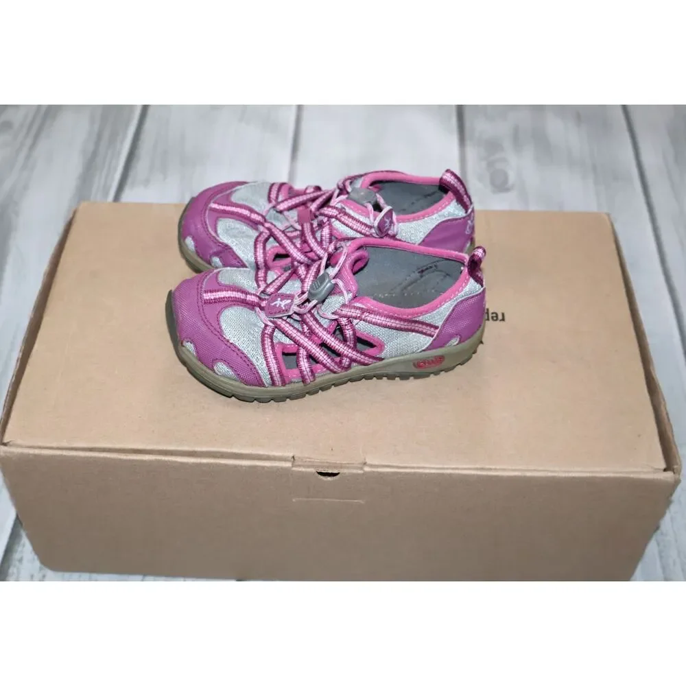 Chaco Kids Junior Performance Footwear Hiking Shoes Purple & Gray Size 11 EU 29